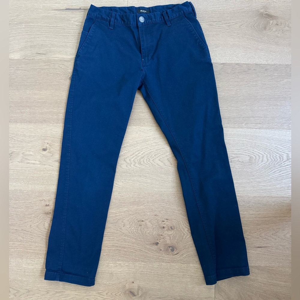 RVCA Navy Blue Week-End Fit Chinos